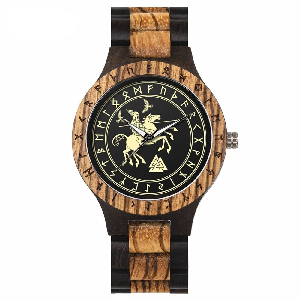 Viking Vintage Wooden Watch