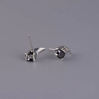 Raven Wings 925 Sterling Silver Earrings