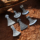 Viking Axe Head Stainless Steel Necklace