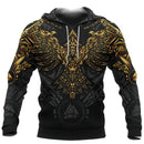 Ravens and Wolves of Odin 3D Printed Hoodie