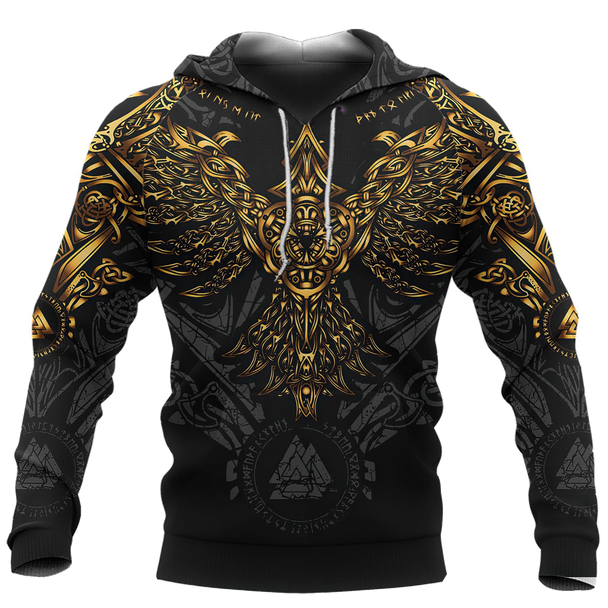 Ravens and Wolves of Odin 3D Printed Hoodie