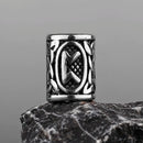 Stainless Steel Runes Beard Rings