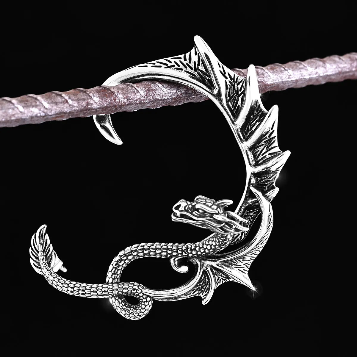 Dragon Wings Stainless Steel Earring