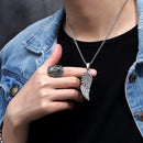 Valkyrie Wings Steel Necklace