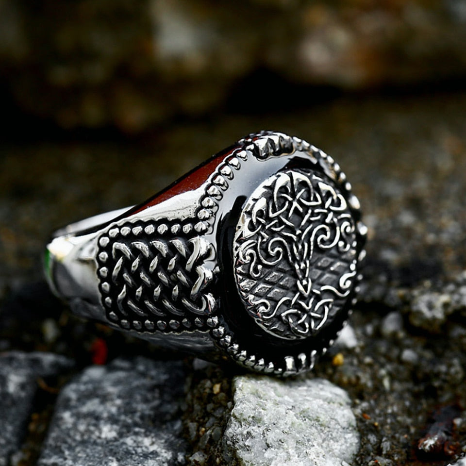 Worldtree Yggdrasil The Tree of Life Stainless Steel Ring