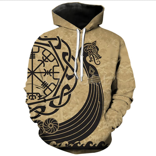 Ravens and Wolves of Odin 3D Printed Hoodie