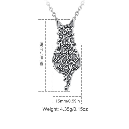 Freyja Cat 925 Silver Necklace
