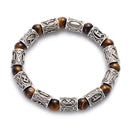 Runes in Lava Stone Bracelet