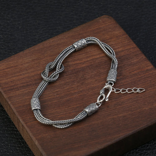 Knots of Wyrd 925 Silver Bracelet