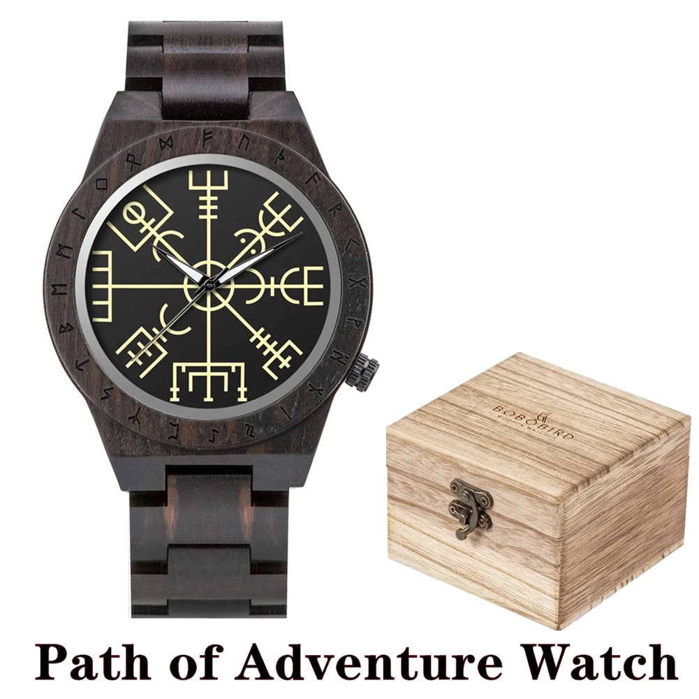 Viking Vintage Wooden Watch