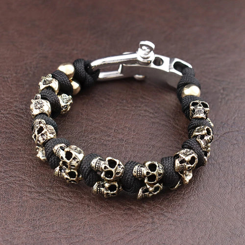 Warrior Trophies ParaCord Skull Bracelet
