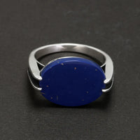 Norse Trader 925 Sterling Silver Ring With Natural Lapis Lazuli Agate or Malachite