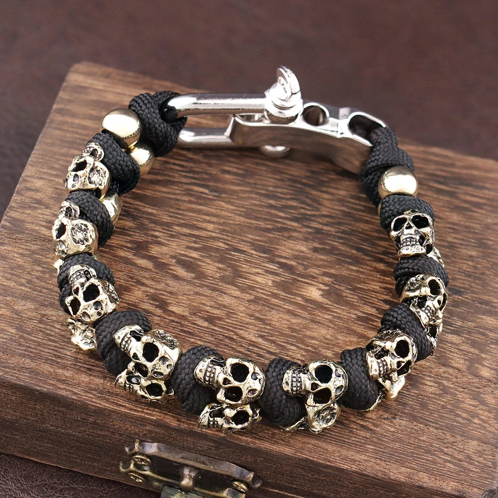 Warrior Trophies ParaCord Skull Bracelet