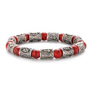 Runes in Lava Stone Bracelet