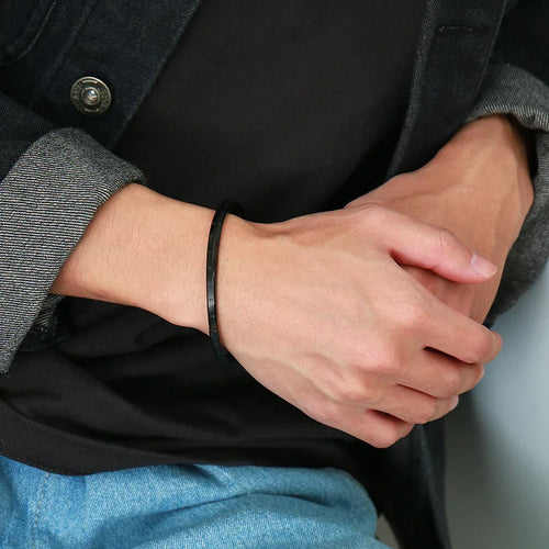 Bracelet runique viking en acier