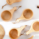Traditional Norse Wood Carved Mug