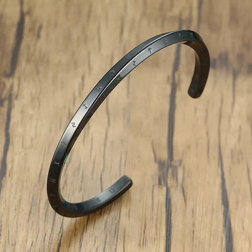 Bracelet runique viking en acier
