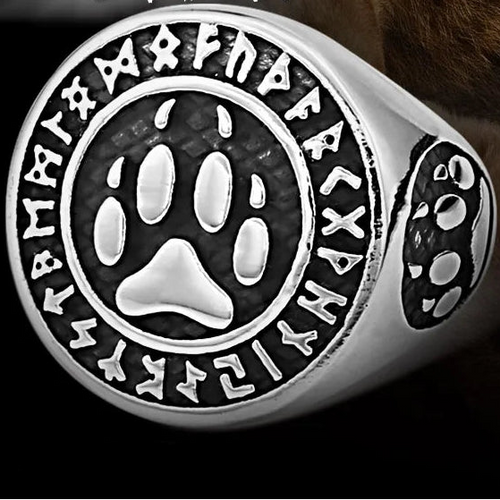 Berserker Bear Claw Stainless Steel Ring