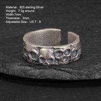 Hel Skulls 925 Sterling Silver Resizable Ring