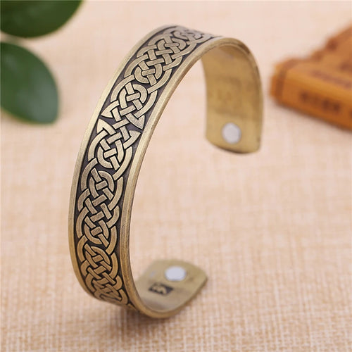 Yggdrasil, the Tree of Life with Norse Knots, Bracelet in 316L Stainless Steel