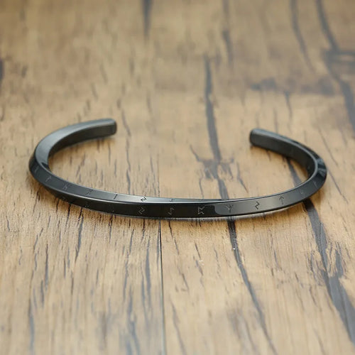 Bracelet runique viking en acier
