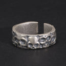 Hel Skulls 925 Sterling Silver Resizable Ring