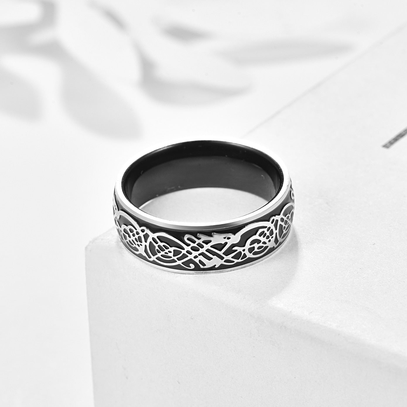 Viking Knot 8mm Tungsten Carbide Ring