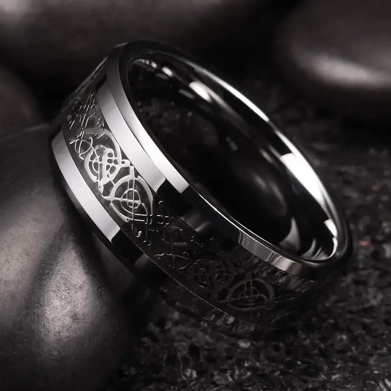Jormungandr Tungsten Carbide Ring