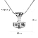 Mighty Mjolnir Necklace in Stainless Steel