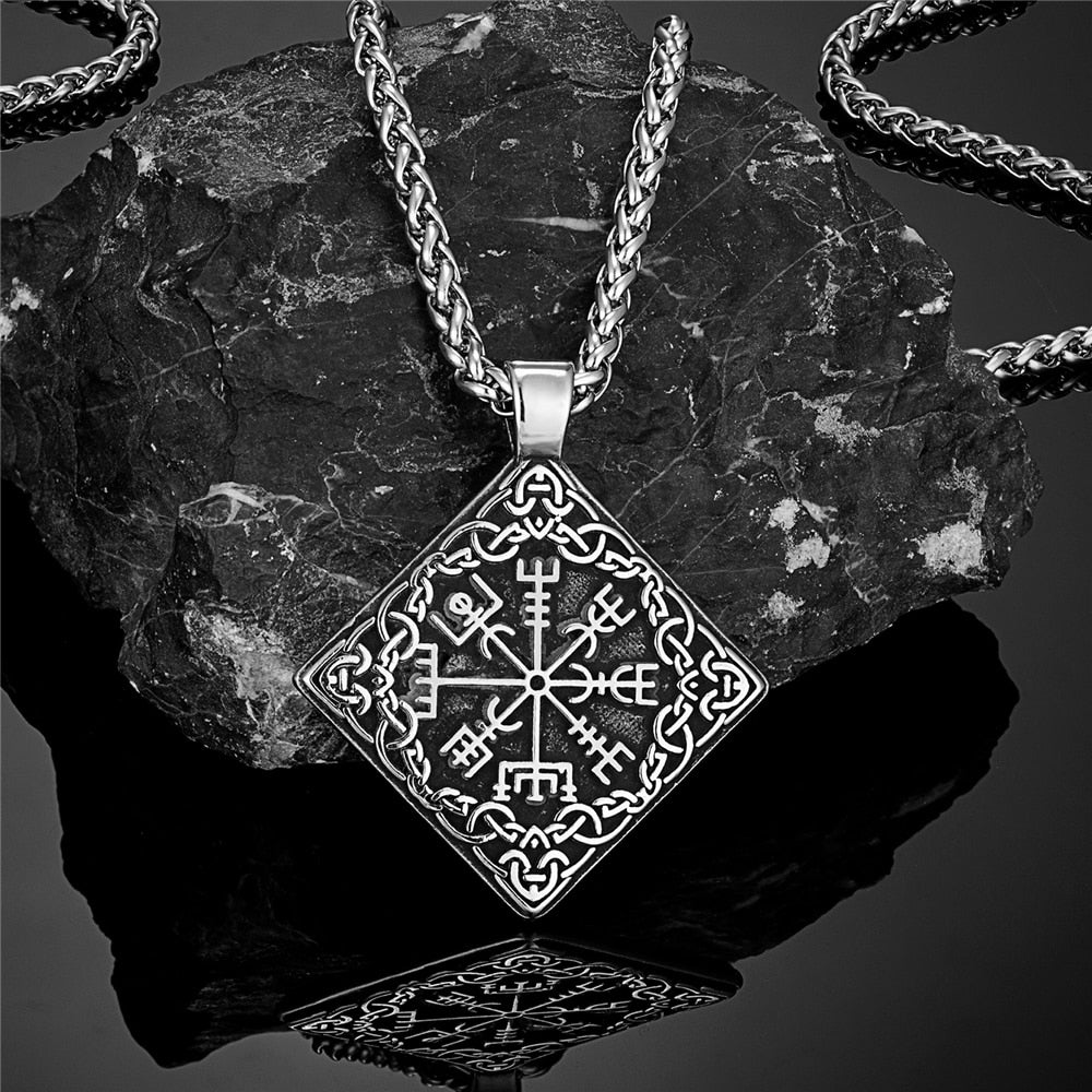 Vegvisir the Viking Compass Medallion in 316L Stainless Steel