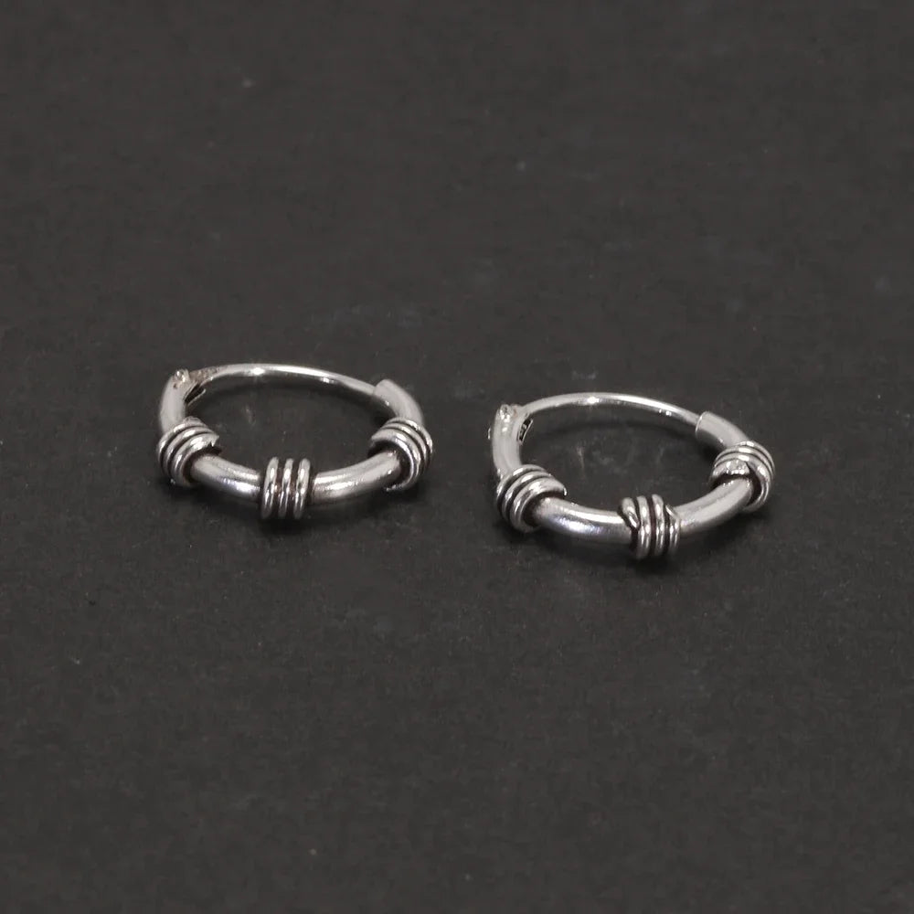 Oseberg Knot 925 Sterling Silver Earrings