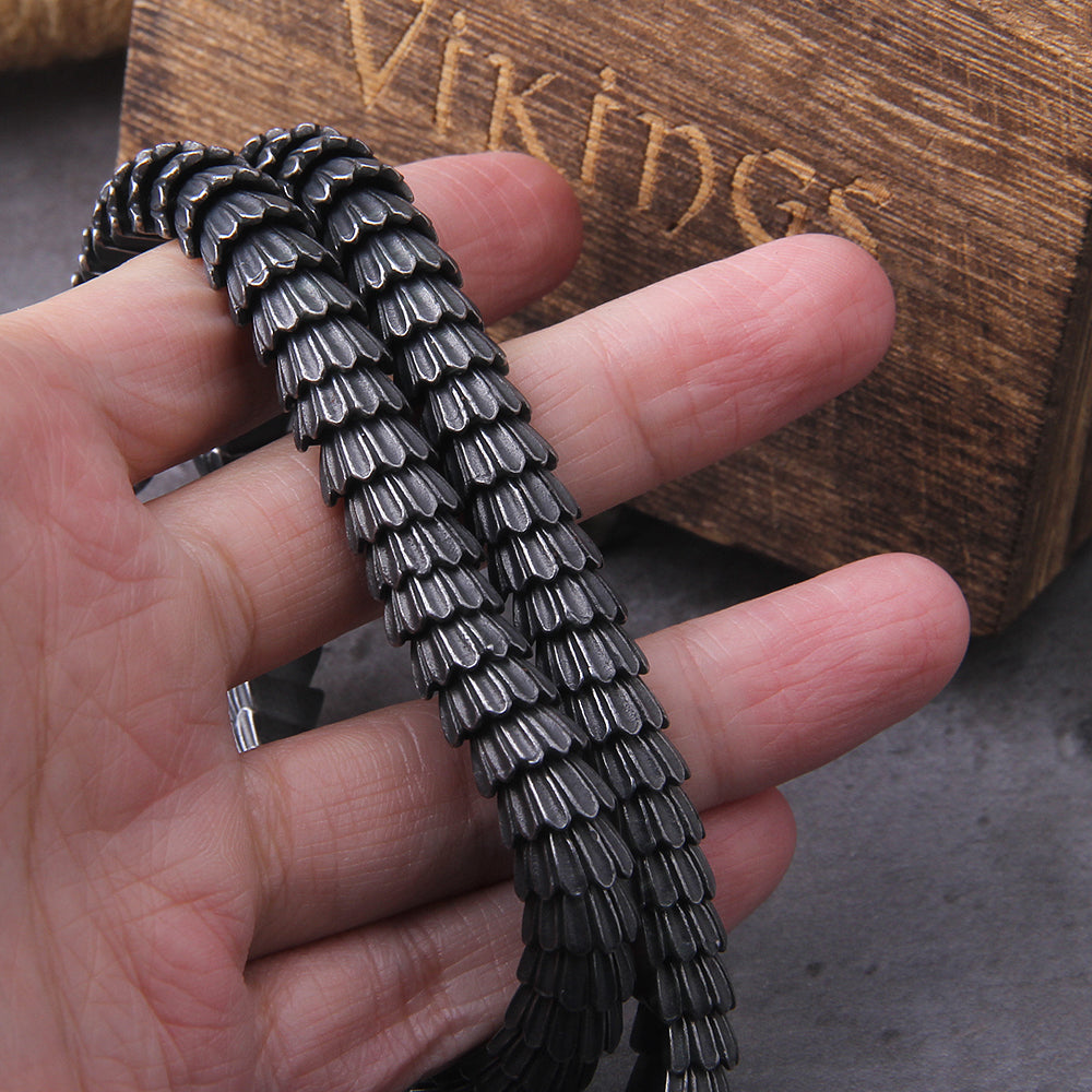 The Midgard Serpent Jormungandr Stainless Steel Necklace