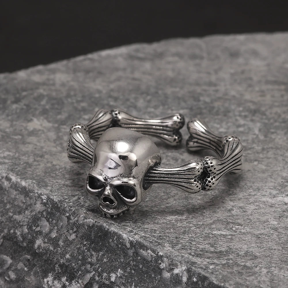 Fearsome Draugr 925 Sterling Silver Resizable Ring