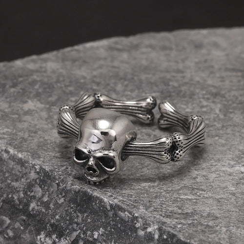 Fearsome Draugr 925 Sterling Silver Resizable Ring