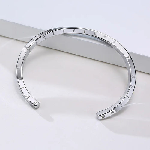 Bracelet runique viking en acier