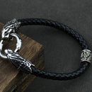 Freya Cat with Runes Steel Bracelet
