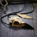 Odin's Raven Skull in Resin Necklace