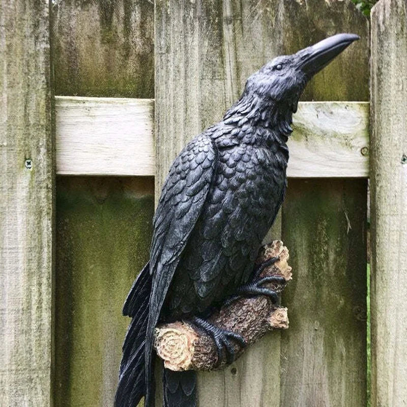 Odin Raven Statue in Resin