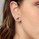 Raven Wings 925 Sterling Silver Earrings