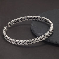 Weaved Wyrd 990 Fine Silver Bracelet