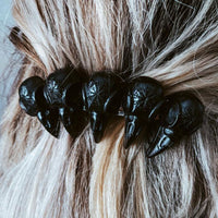Black Ravens Hair Clasp