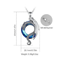 Jormungandr Dragon Circling Midgard 925 Sterling Silver Necklace