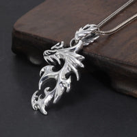 The Sea Serpent Jormungandr 925 Silver Necklace