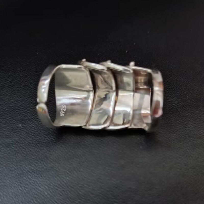 Armor of Baldr 925 Sterling Silver Adjustable Ring