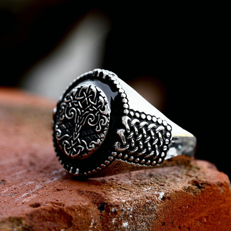 Worldtree Yggdrasil The Tree of Life Stainless Steel Ring