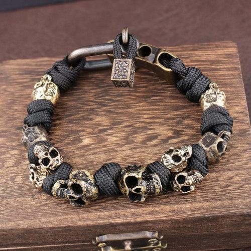 Warrior Trophies ParaCord Skull Bracelet