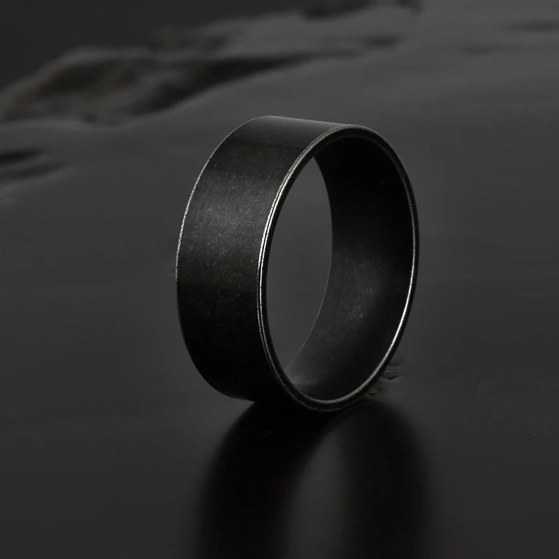 Dark Runes 8mm Adjustable Ring
