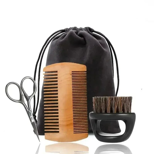 Viking Boar Bristle Brush and Wooden Comb