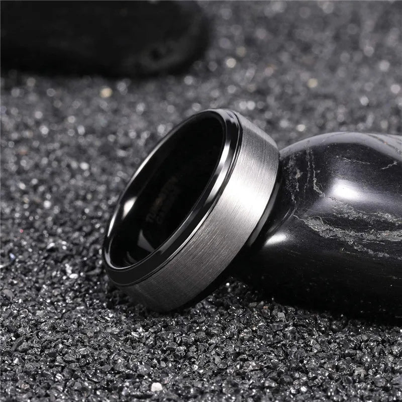 Waves of Njord Tungsten Carbide Ring