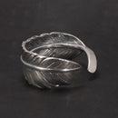 Hugin and Munin Feather 925 Sterling Silver Ring